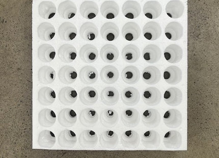 Polystyrene tray 49 hole