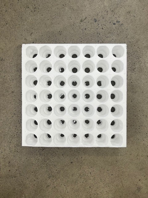 Polystyrene tray 49 hole