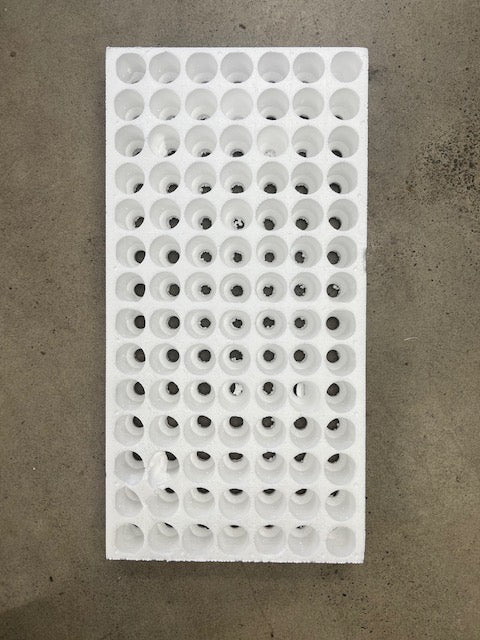 Polystyrene tray 98 hole