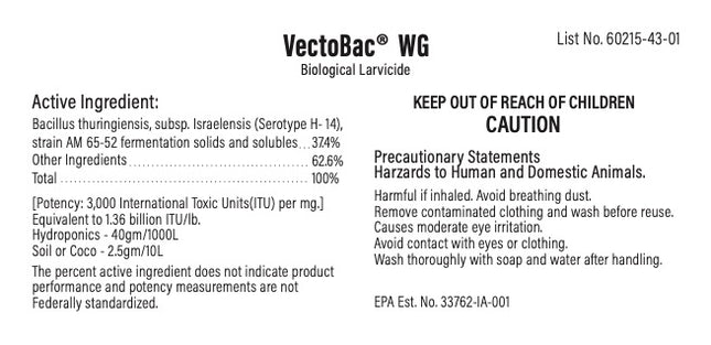 VectoBac WG Larvicide 50g (Fungus Gnats)