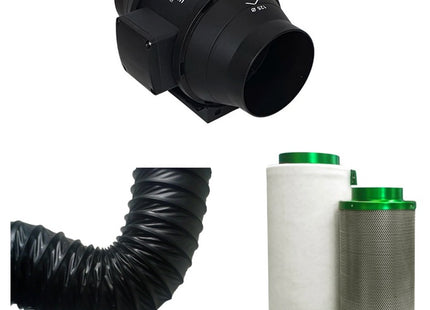 125mm Carbon Filter Kit w/ Inline Fan