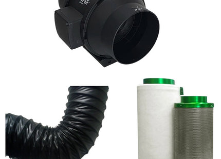 150mm Carbon Filter Kit w/ Inline Fan