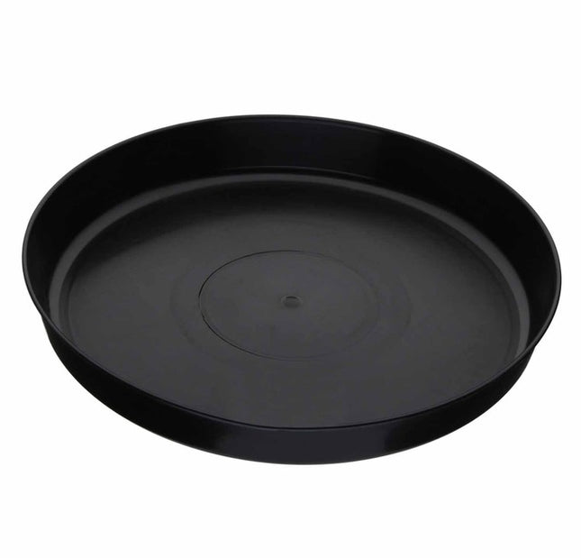 20cm Black Plastic Saucer