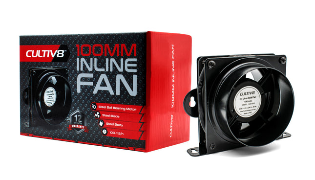 Cultiv8 In-Line Axial Fan 100mm