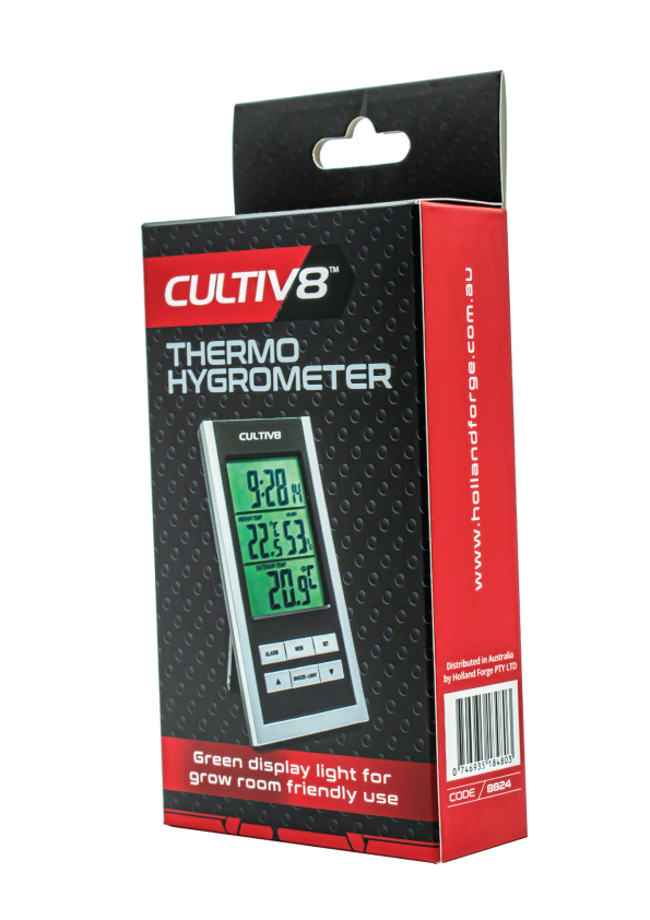 Cultiv8 Digital Thermometer and Hygrometer