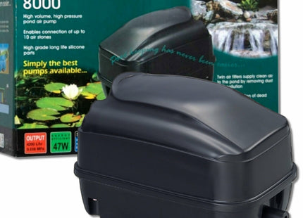 Pond One O2 plus 8000 Air Pump (20 Outlet)