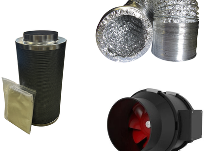 200mm Carbon Filter Kit w/ Inline Fan