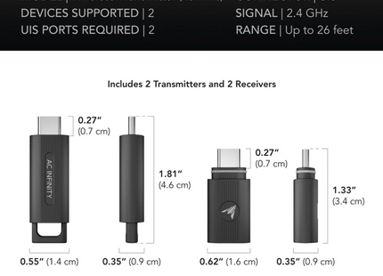 AC Infinity UIS 1-1 Transmitter & Receiver 2 Pack