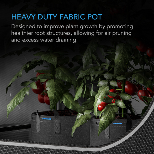 AC Infinity Heavy Duty Fabric Pots 5 Gallon 5 Pack