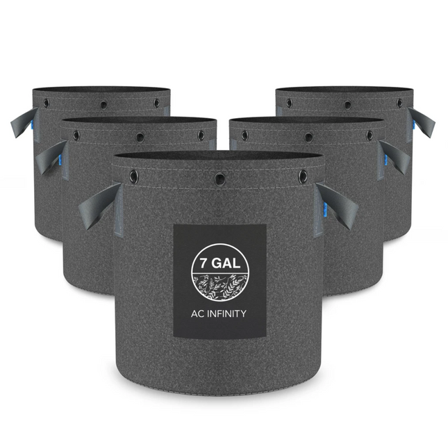 AC Infinity Heavy Duty Fabric Pots 7 Gallon 5 Pack