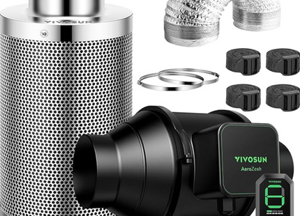 VivoSun AeroZesh S4 100mm Fan+Filter+Duct Combo
