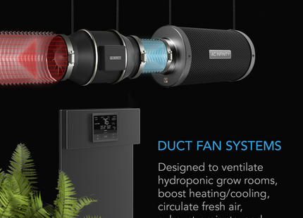 AC Infinity T4 100mm Fan + Filter + Duct kit