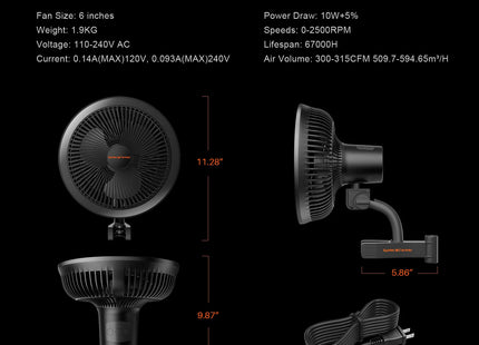 Spider Farmer Clip Fan