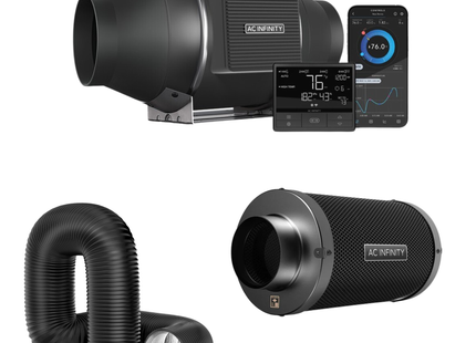 AC Infinity T4 100mm Fan + Filter + Duct kit