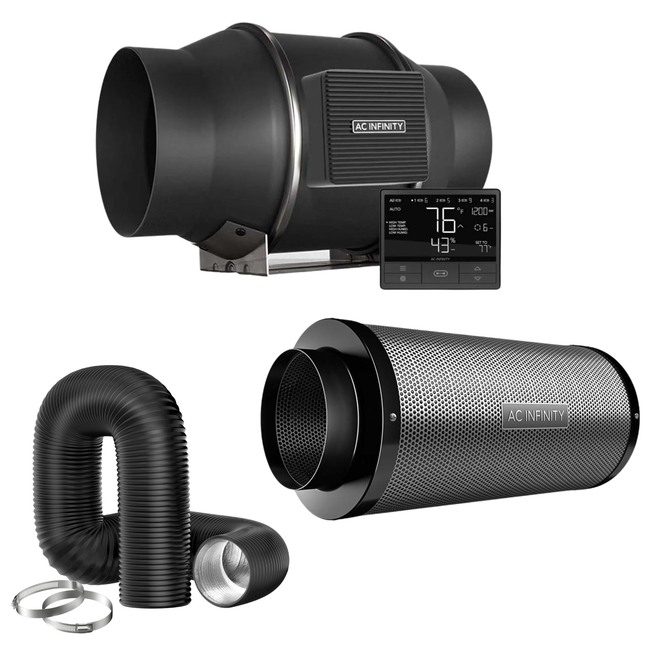 AC Infinity T6 150mm Fan + Filter + Duct kit