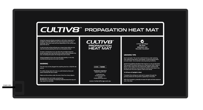 Cultiv8 Heat Pad Medium 25W 550mm x 280mm