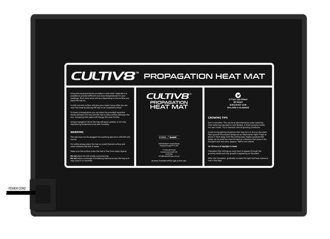 Cultiv8 Heat Pad Small 18W 280mm x 390mm