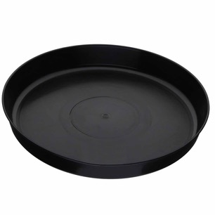 20cm Black Plastic Saucer